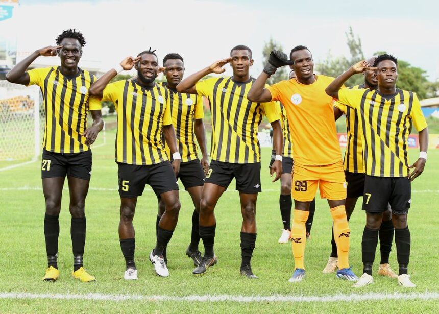 Sofapaka players celebrate a goal during a past match. Photo: Sofapaka